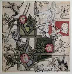 Œuvre originale pour le design de papier peint 